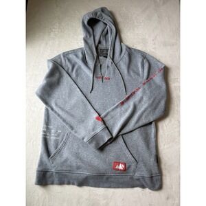 Brooklyn Cloth Mfg Co Unisex XL Pullover Lined Warm Fleece Hoodie Gray